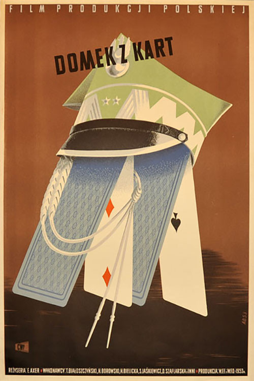 Domek z kart (1954) poster