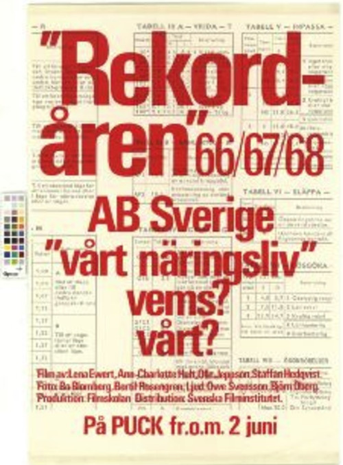 Rekordåren 66/67/68 (1969) poster