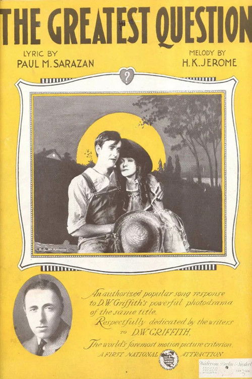 The Greatest Question (1919) poster