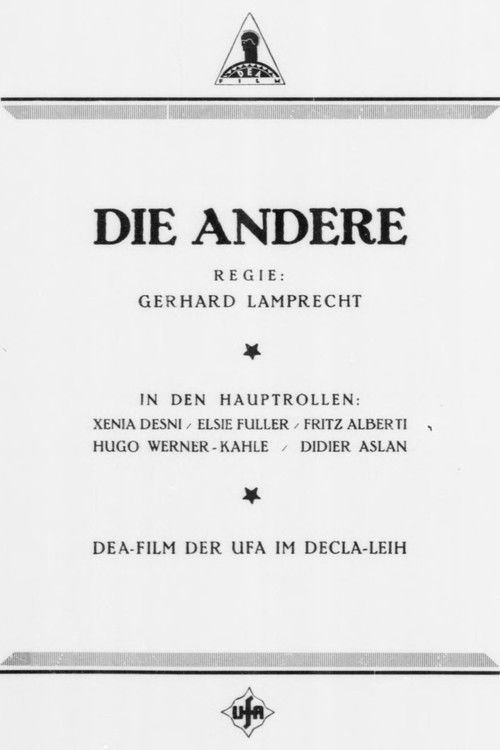 Die Andere (1924) poster