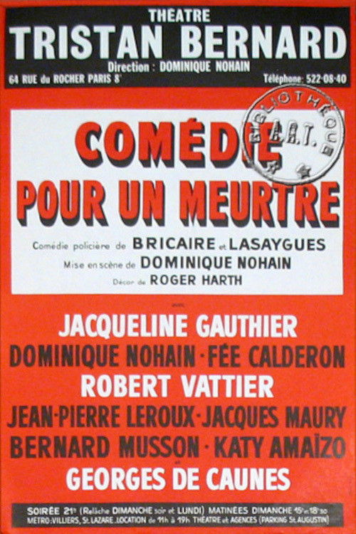 Comédie pour un meurtre (1981) poster
