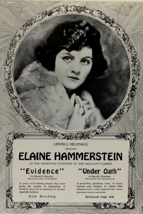 Evidence (1922) poster