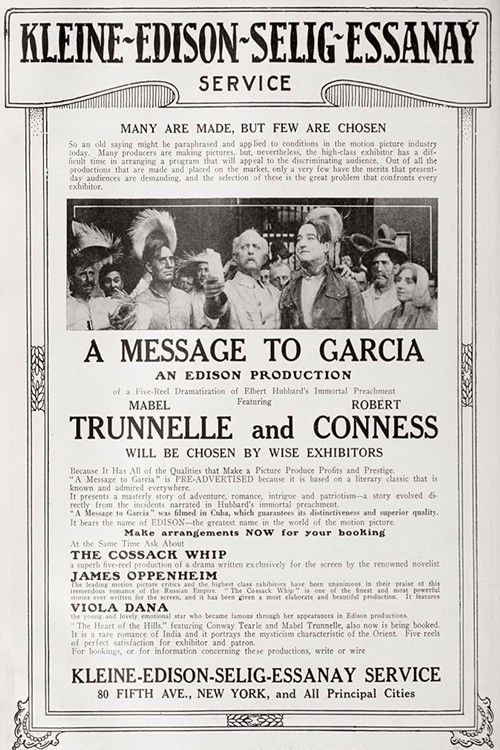 A Message to Garcia (1916) poster