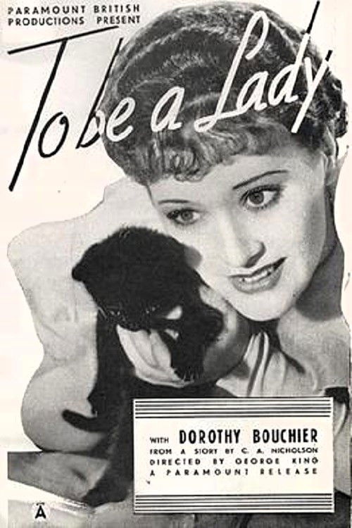 To Be a Lady (1935) poster