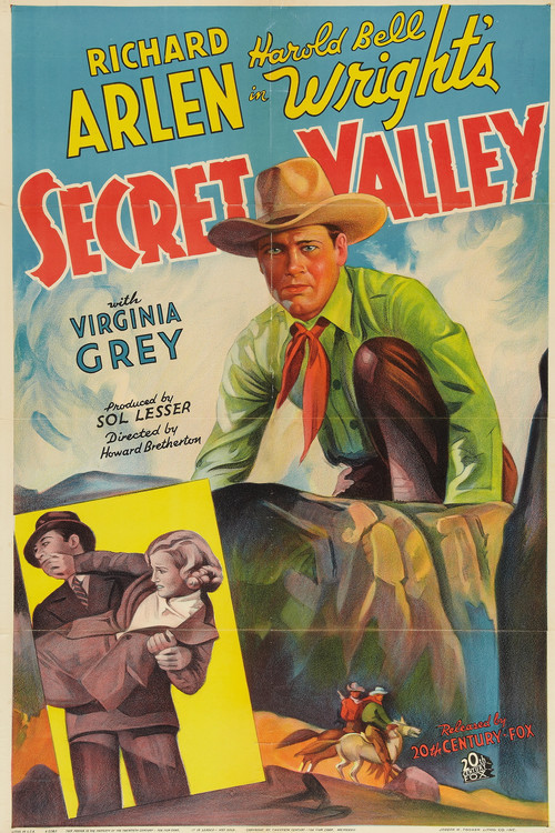 Secret Valley (1937) poster