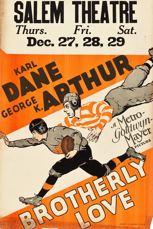 Brotherly Love (1928) poster