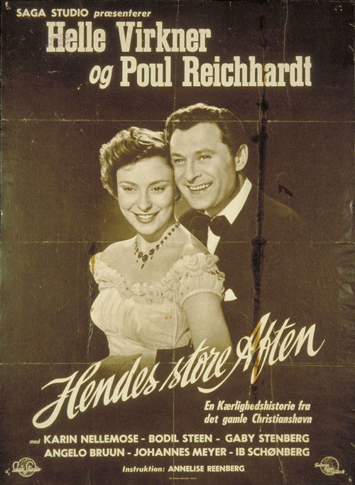Hendes store aften (1954) poster
