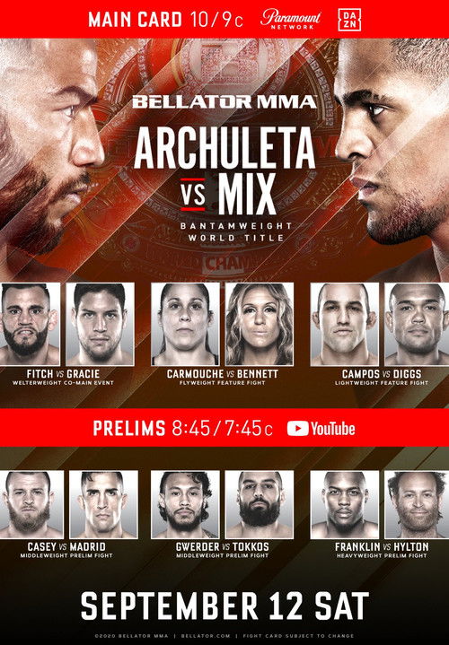 Bellator 246: Archuleta vs. Mix (2020) poster