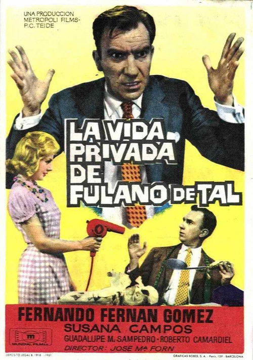 La vida privada de Fulano de Tal (1961) poster