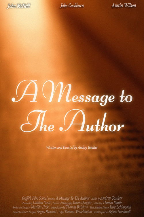 A Message to the Author (2025) poster