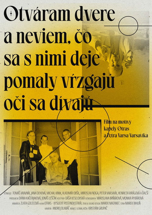 Otváram dvere a neviem čo sa s nimi deje / pomaly vŕzgajú / oči sa dívajú poster