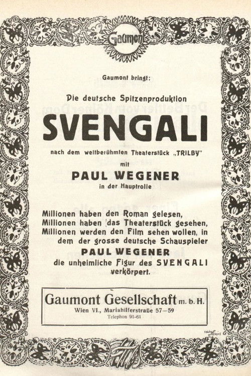 Svengali (1927) poster