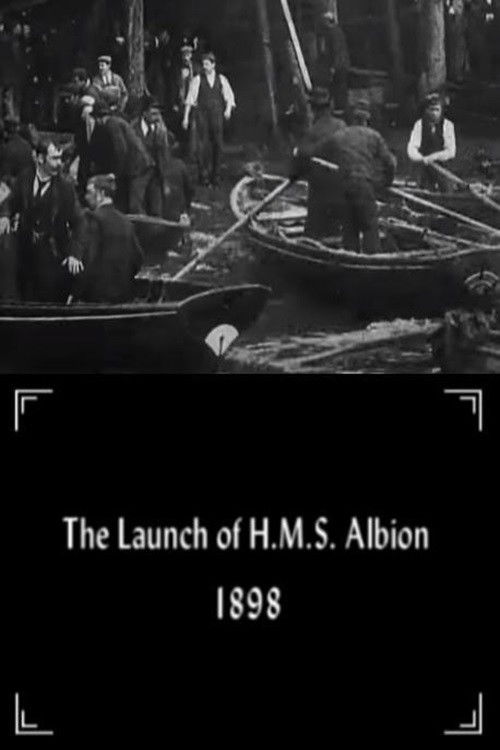 The Launch of H.M.S. Albion (1898) poster