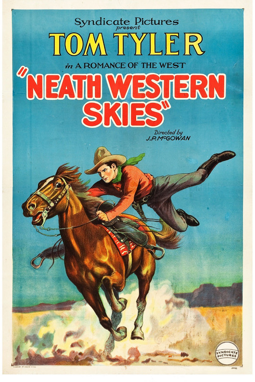 'Neath Western Skies (1929) poster