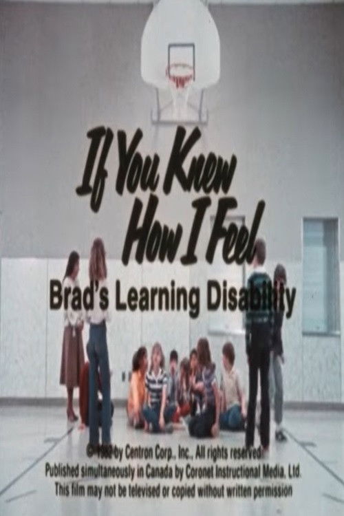 If You Knew How I Feel: Brad's Learning Disability (1982) poster
