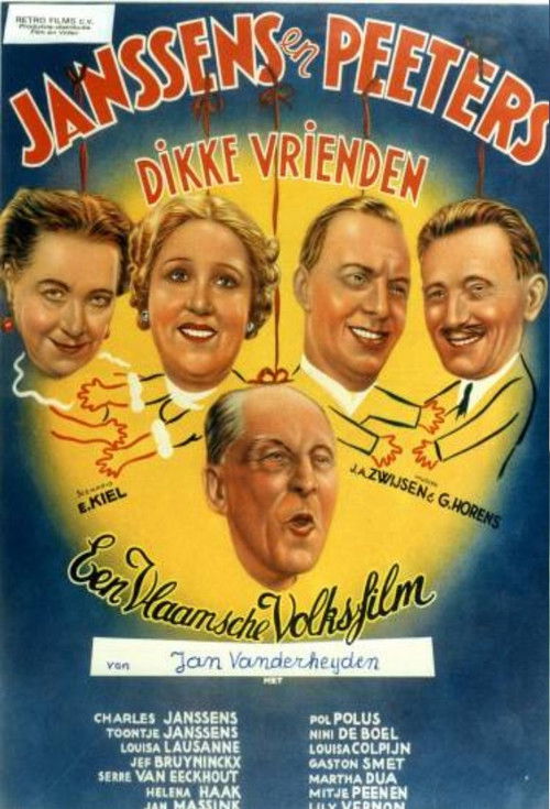 Janssens en Peeters dikke vrienden (1940) poster
