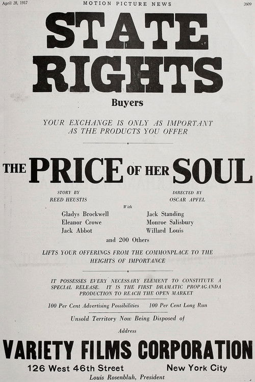 The Price of Her Soul (1917) poster
