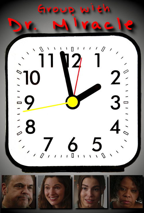 Group with Dr. Miracle poster