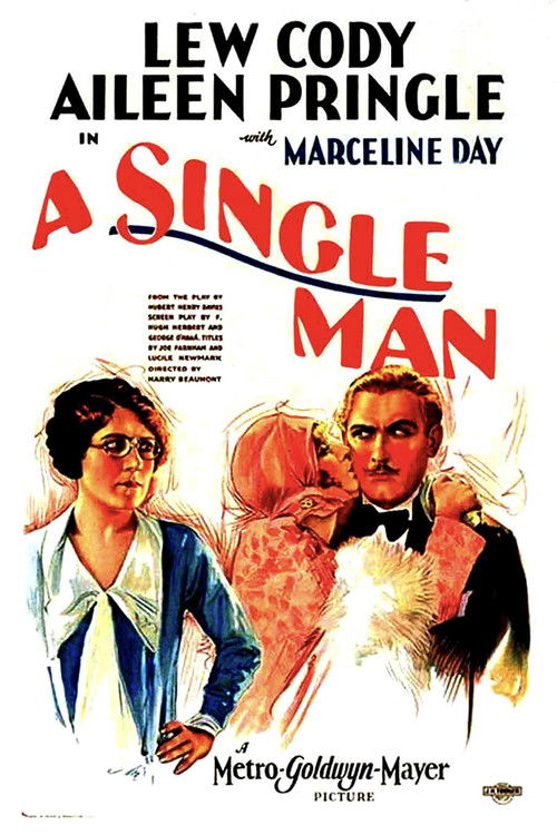 A Single Man (1929) poster