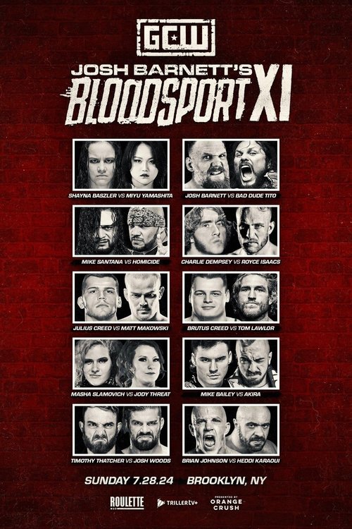 GCW Josh Barnett's Bloodsport XI (2024) poster