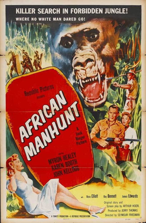 African Manhunt (1955) poster