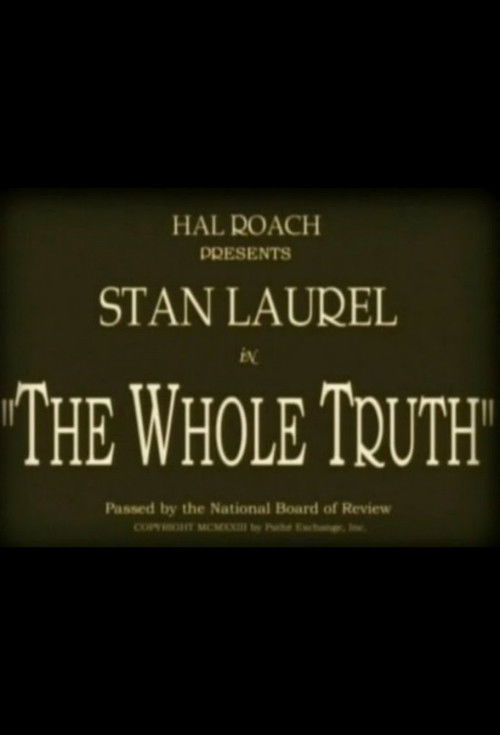 The Whole Truth (1923) poster