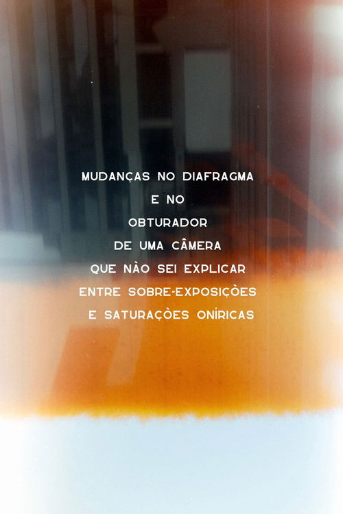 mudanças no diafragma e no obturador de uma câmera que não sei explicar entre sobre-exposições e saturações oníricas poster