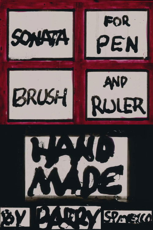 Sonata for Pen, Brush, and Ruler (1968) poster