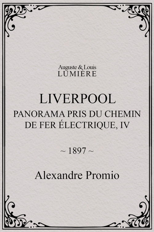 Liverpool, panorama pris du chemin de fer électrique, IV (1897) poster