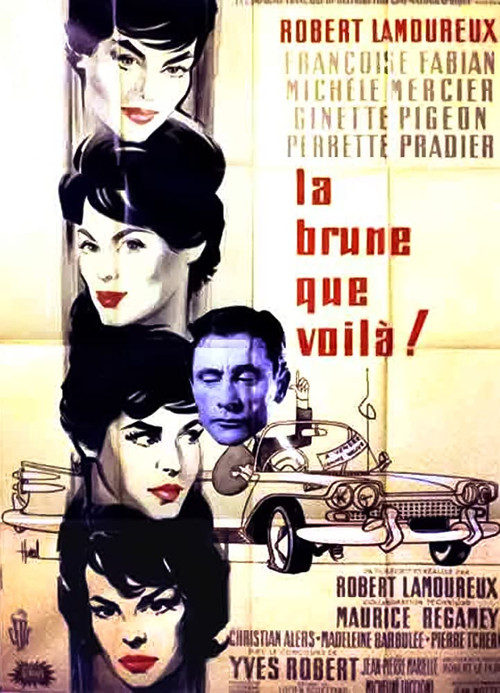There Is the Brunette (1958) poster