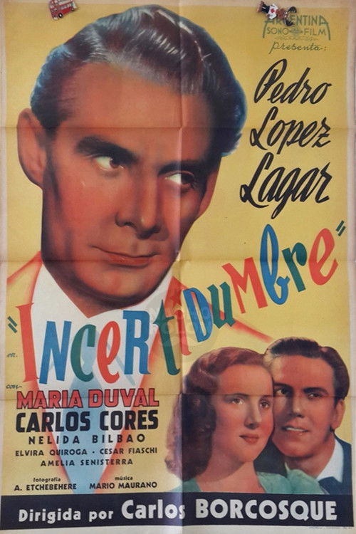 Incertidumbre (1942) poster
