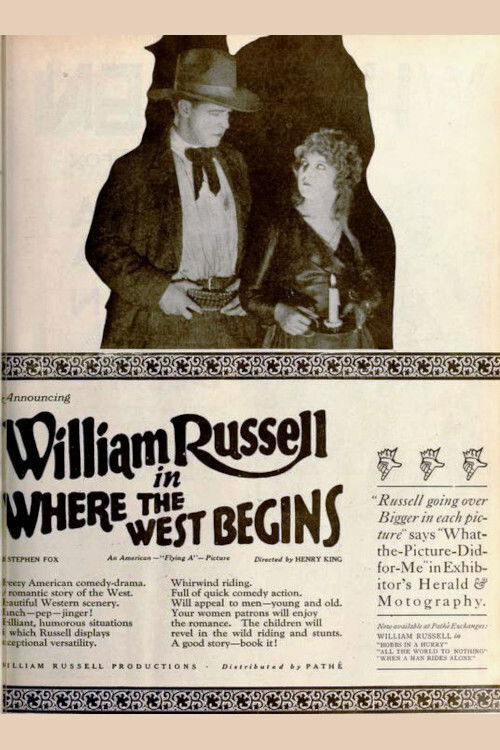 Where the West Begins (1919) poster