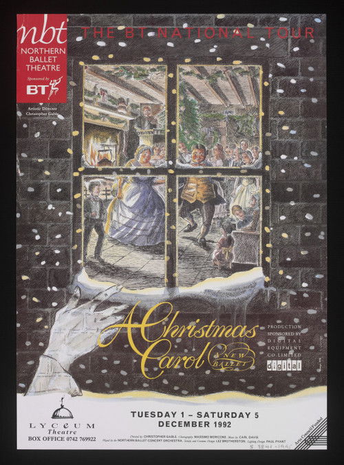Northern Ballet's A Christmas Carol (1992) poster