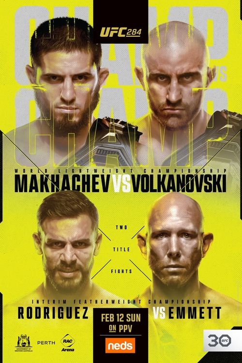 UFC 284: Makhachev vs. Volkanovski (2023) poster
