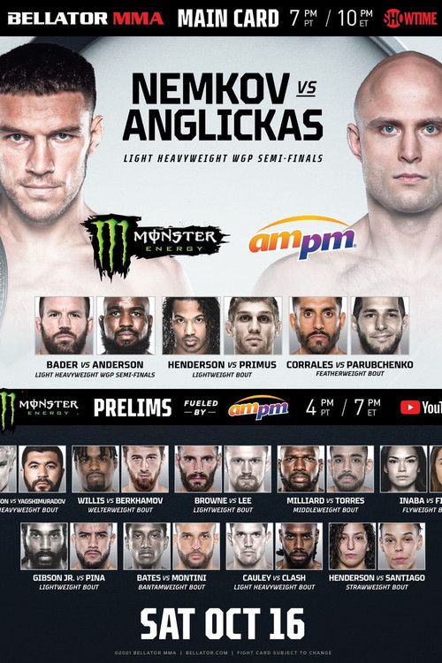 Bellator 268: Nemkov vs. Anglickas (2021) poster