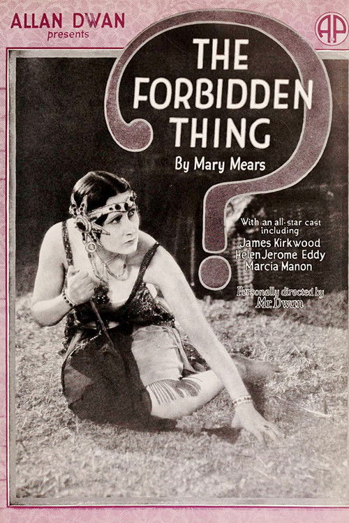The Forbidden Thing (1920) poster