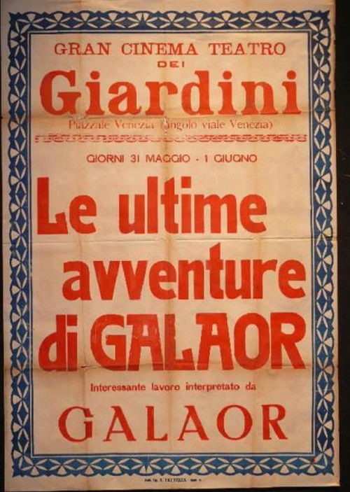 The Last Adventures of Galaor (1921) poster