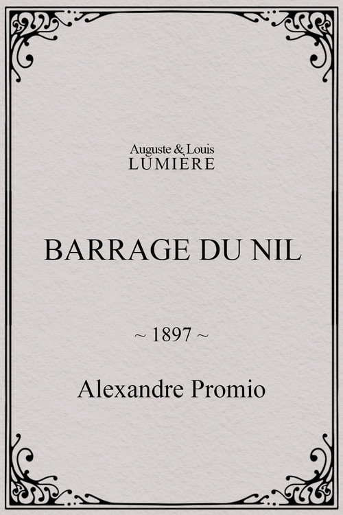 Barrage du Nil (1897) poster