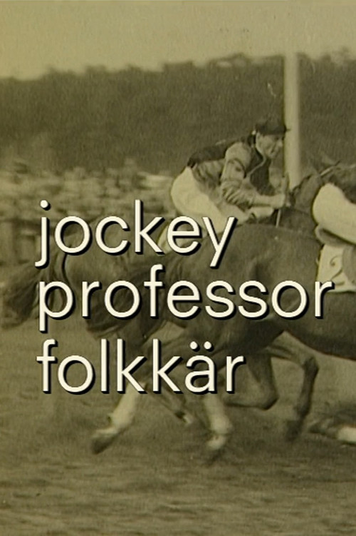 Jockey, professor och folkkär målare (1998) poster