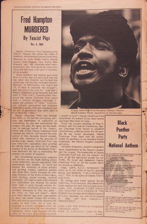 Death of a Black Panther: Fred Hampton (1969) poster