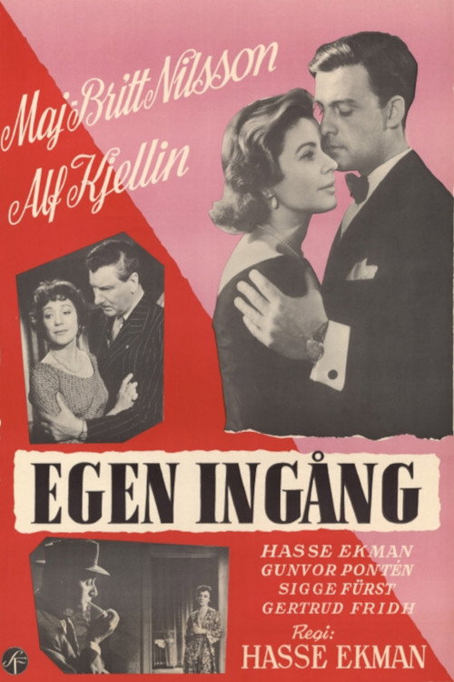 Egen ingång (1956) poster