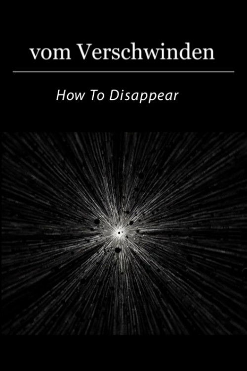 How To Disappear (2011) poster