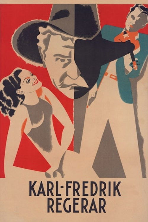 Karl Fredrik regerar (1934) poster