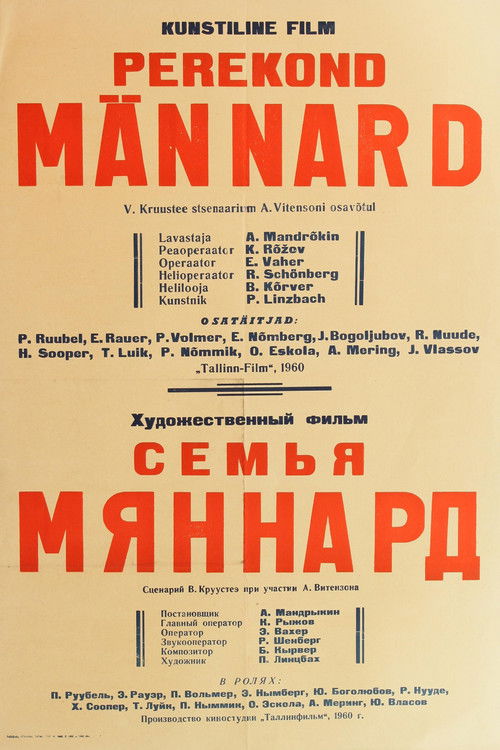 Perekond Männard (1960) poster