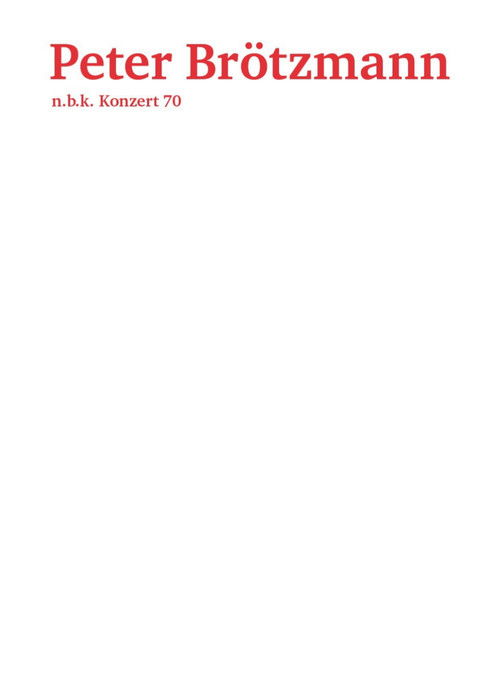 N.B.K. Konzert 70 (2019) poster