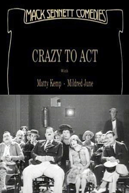 Crazy to Act (1927) poster