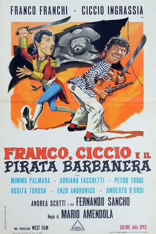 Franco, Ciccio and the Pirate Blackbeard (1969) poster