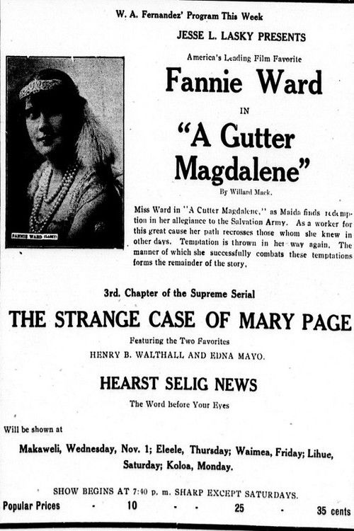 A Gutter Magdalene (1916) poster