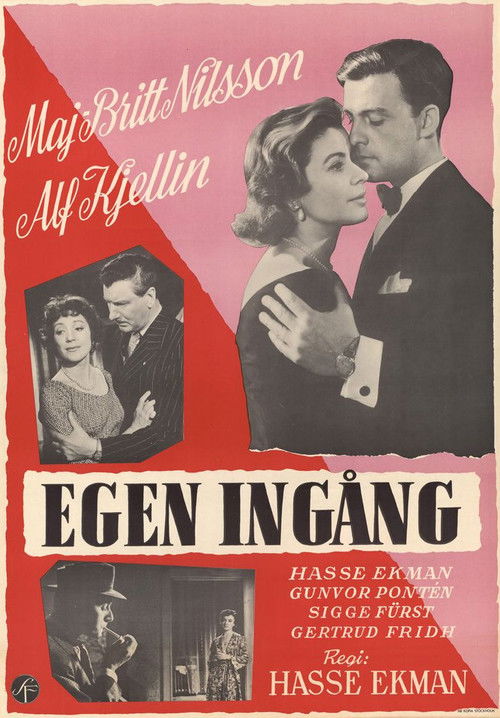 Egen ingång (1956) poster
