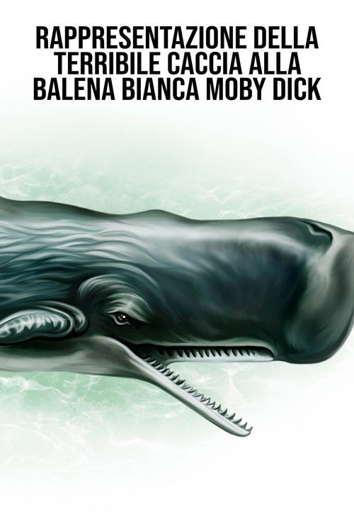 Rappresentazione della terribile caccia alla balena bianca Moby Dick (1973) poster